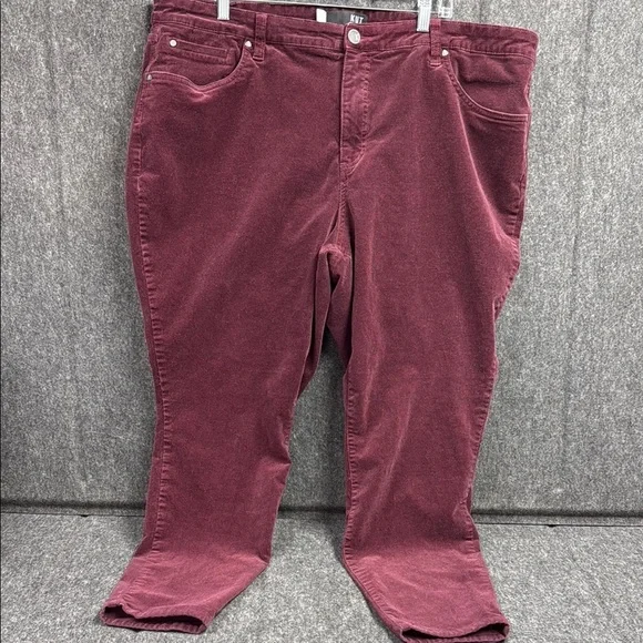 Kut Burgundy Corduroy Pants - Picture 1 of 5